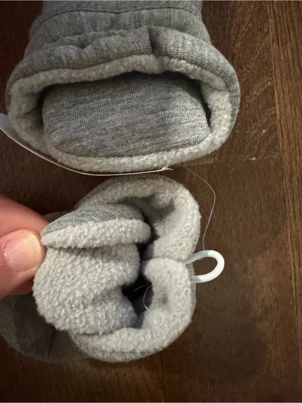Baby Fashion Shoes - Gray Soft Slip-On Booties